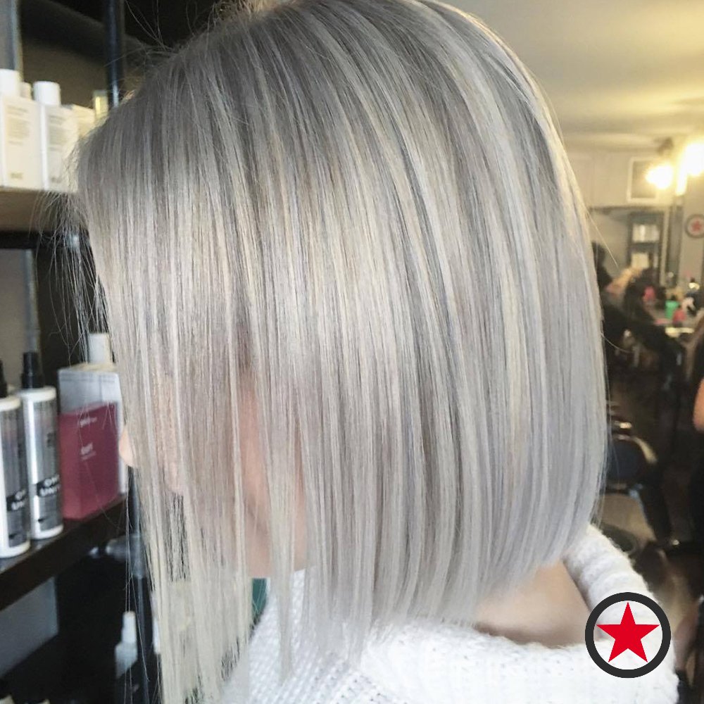 Kelowna Hair Salon | Plan B | Blonde bob haircut by Jenna