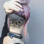 lotus style undercut tattoo