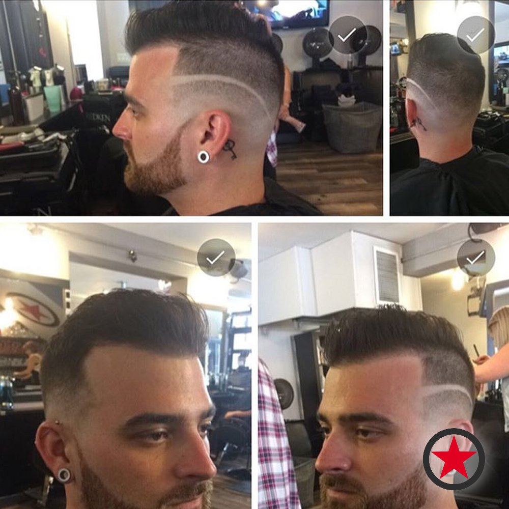 Mens cut and fade by James at Kelowna Hair Salon & Barbershop Plan B